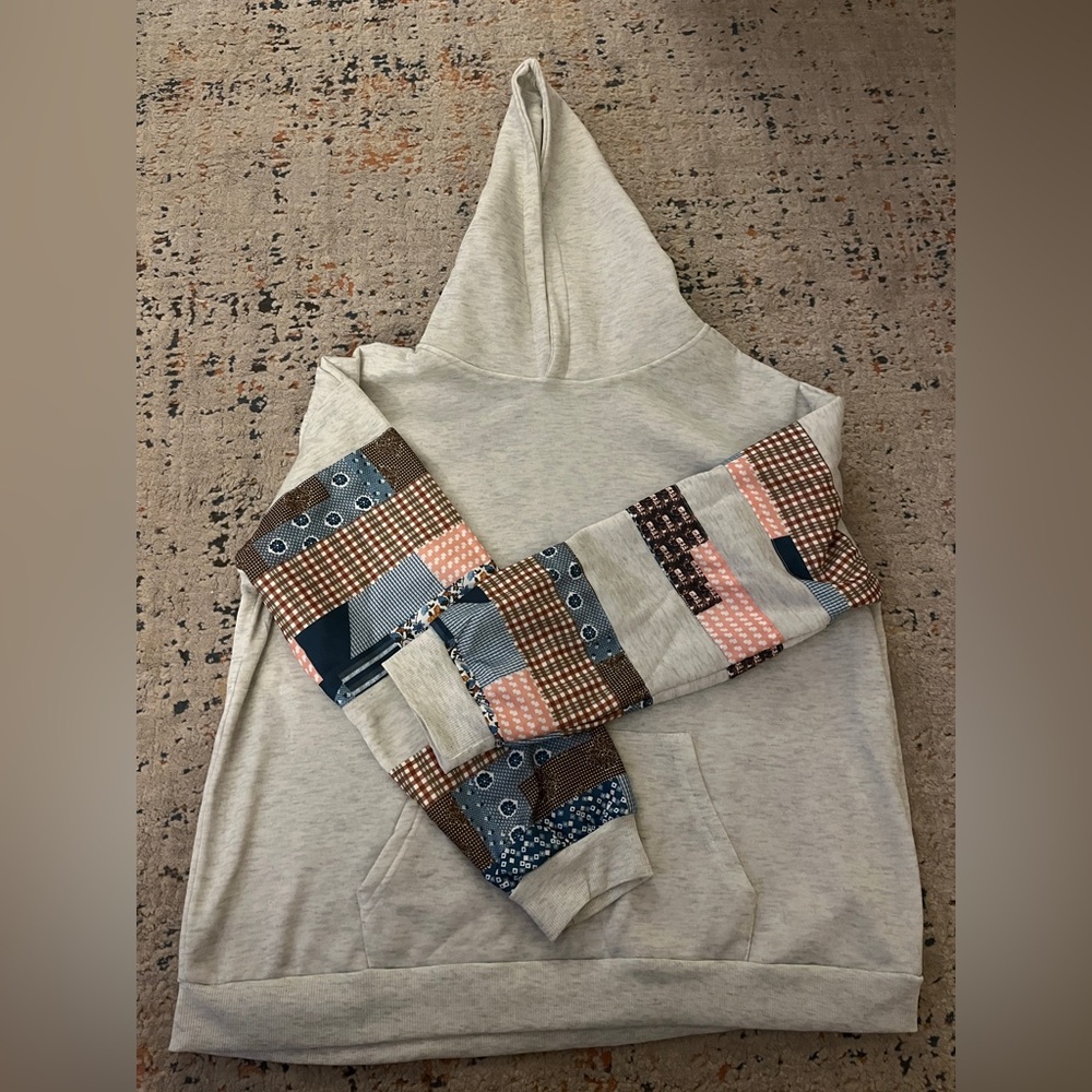 Patchwork Hoodie Viral
